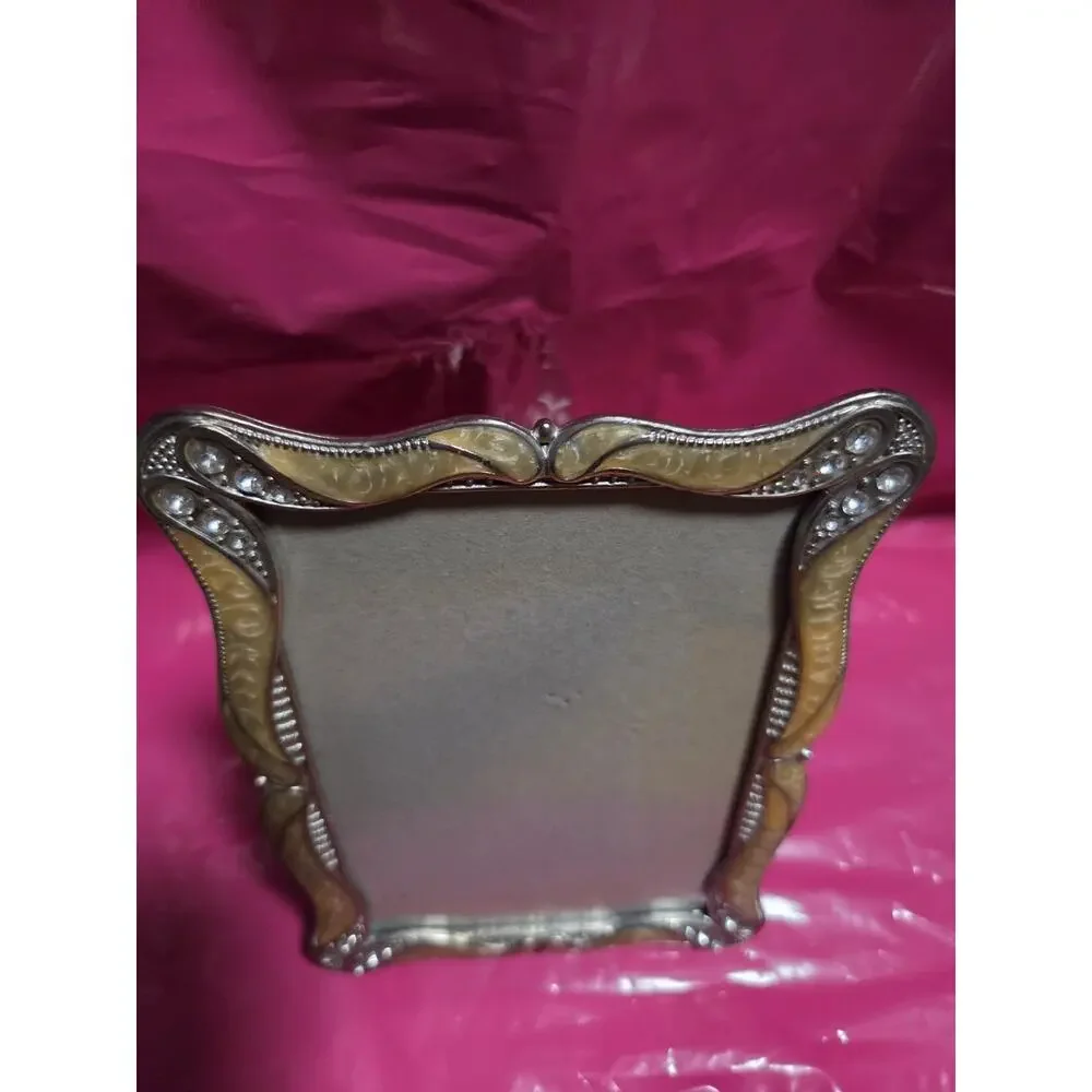 Sheffield Home Ivory Enamel W/Sparkling Rhinestones 5x7 Picture Frame
